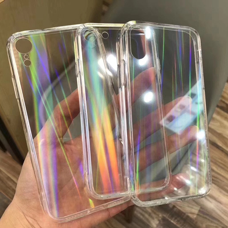 Rainbow Laser iPhone Case