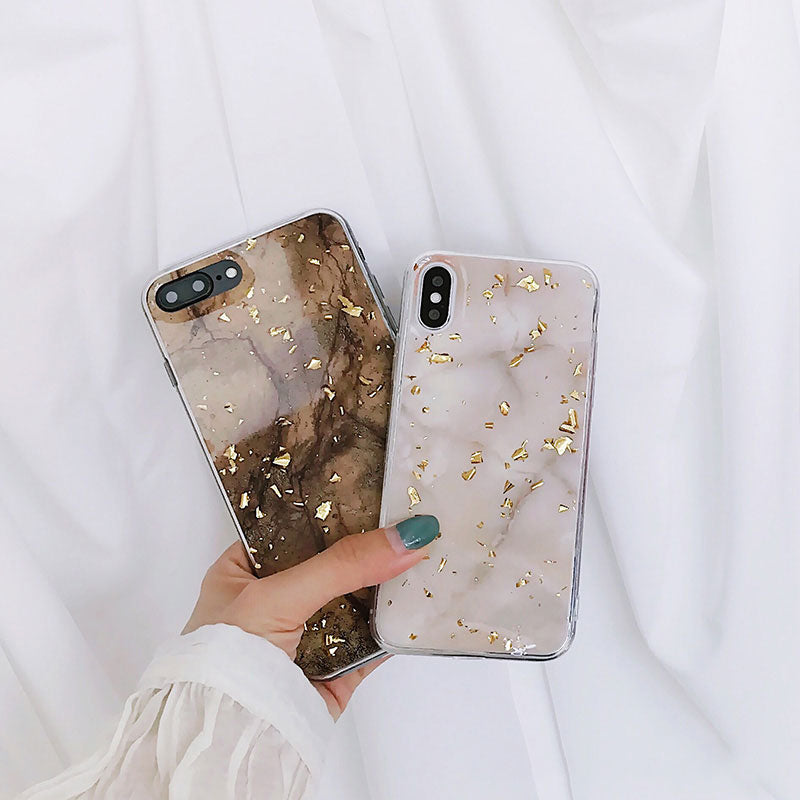 Gold Marble iPhone Case