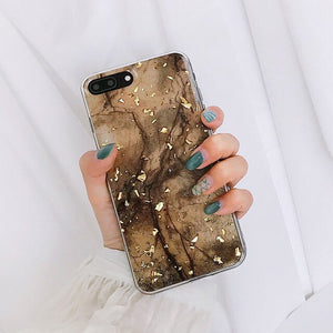 Gold Marble iPhone Case