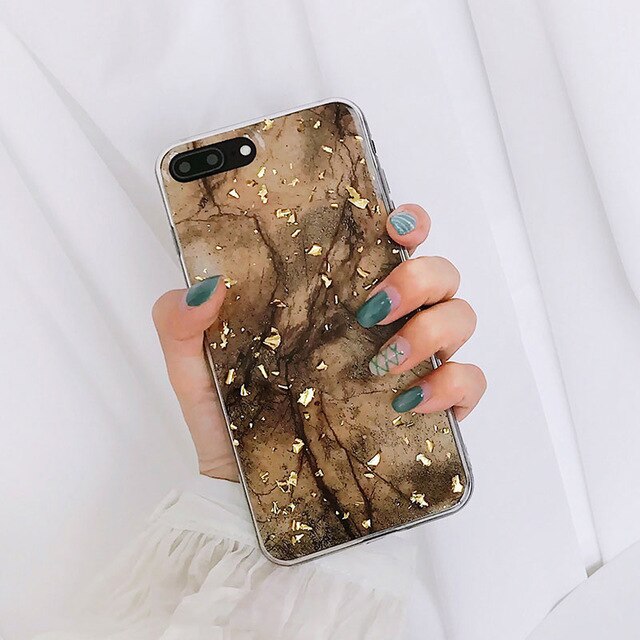 Gold Marble iPhone Case