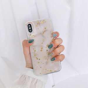 Gold Marble iPhone Case